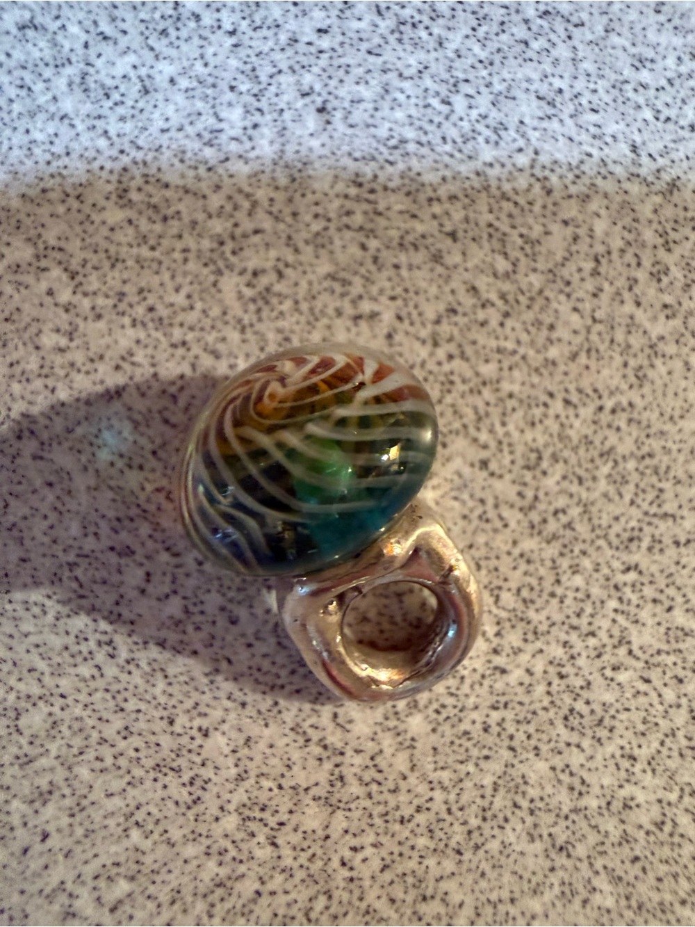 Trollbead Green Glass Bead Charm Pendant - Women's Jewelry - Picture 4 of 5
